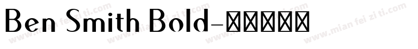 Ben Smith Bold字体转换